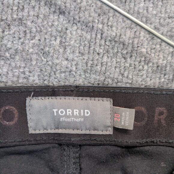 Torrid Feel The Fit Jeans Womens Plus Size 20 Black Tapered Cotton Blend - Picture 10 of 13